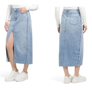NWT "Gemma Rae" Y2K Low Rise Long Jean Skirt Juniors Size 7/28